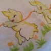 Pillow Cover White Bunny Rabbit Embroidery Open-Sides 15" x 9" Cushion Case - Image 2