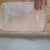 Pillow Cover White Bunny Rabbit Embroidery Open-Sides 15" x 9" Cushion Case - Image 3