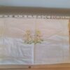 Pillow Cover White Bunny Rabbit Embroidery Open-Sides 15" x 9" Cushion Case