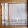 Vintage White Pink Plaid Birds Print Decorative 27 x 36 in Window CurtainSet