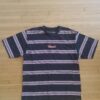 Vans Wardman black t-shirt with grey and white stripes